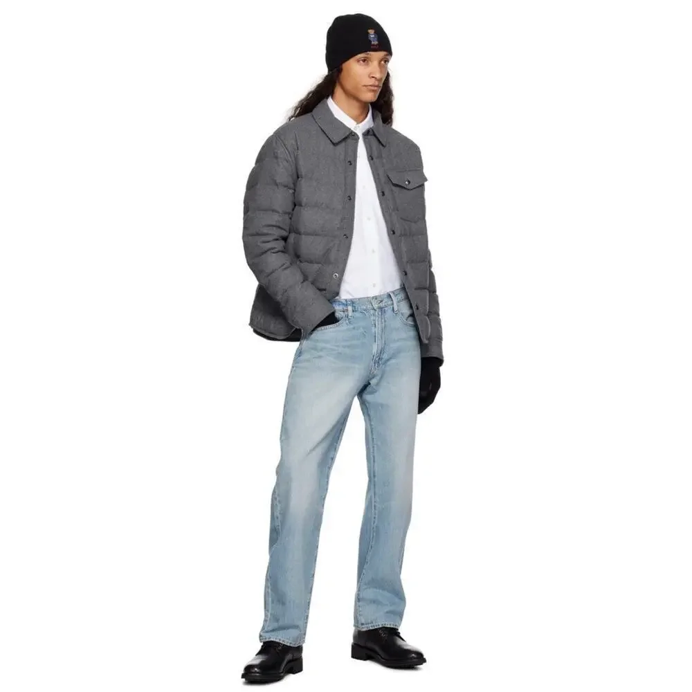 Polo Ralph Lauren‎ Gray Quilted Down Jacket Mens Size XL